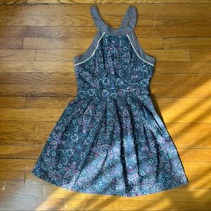 Vintage Boho Halter-Style Dress